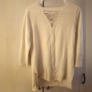 Quarter Sleeve Shimmer X Declatage Top